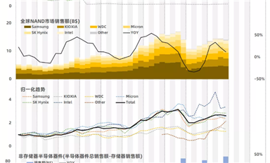 全球存儲(chǔ)器芯片市場銷售數(shù)據(jù)(2020Q4)