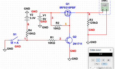 MOS管如何控制電源的開關？