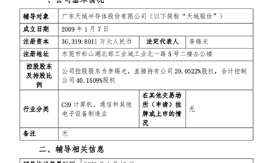 國產(chǎn)碳化硅外延片供應(yīng)商天域股份開啟上市輔導(dǎo)