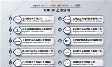 詳細解讀AspenCore 2023 中國IC設(shè)計 Fabless100 排行榜