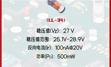 穩(wěn)壓二極管ZMM27：了解特性以及產品選用和代換